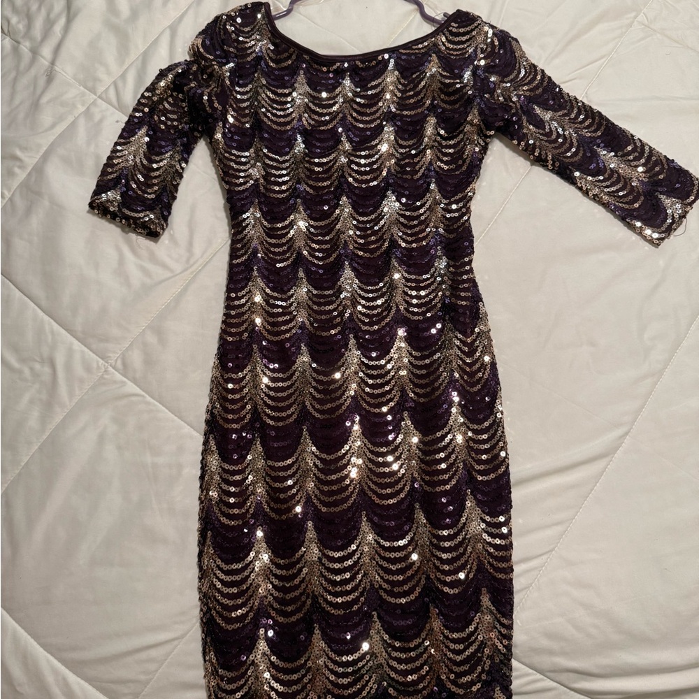 Elegant Sequin Evening Dress